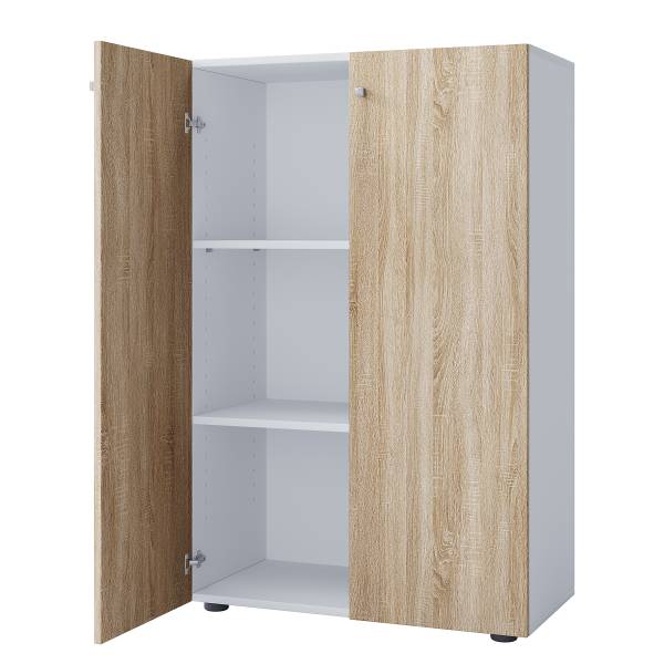 Schoenenkast Lona type B Sonoma eikenhouten look/wit - 2