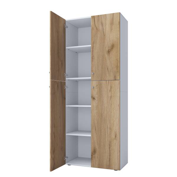 Schuhschrank Lona XXL - Höhe 182 cm Weiß - 4