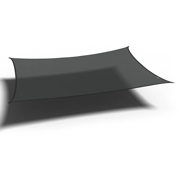 Sonnensegel Coolfit Typ C Polyethylen - Schwarz - Tiefe: 400 cm