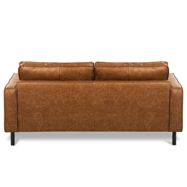 3-Sitzer Sofa FOLO Lederfaserstoff Dalia: Hellbraun