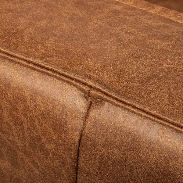 3-Sitzer Sofa FOLO Lederfaserstoff Dalia: Hellbraun