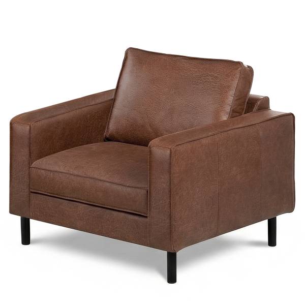 Sessel FOLO Echtleder Arelia: Muskat