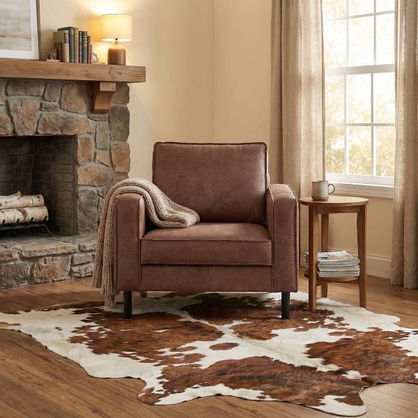 Sessel FOLO Echtleder Arelia: Muskat