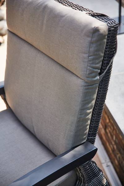 Loungemöbelset Corido Typ F 4-teilig Aluminium / Polyrattan - Grau