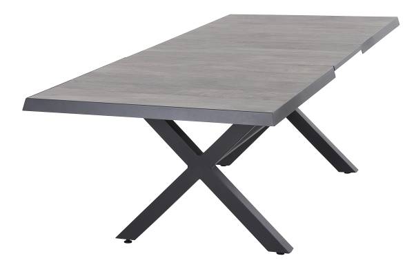 Outdoor-diningset Corido 7-delig aluminium/polyrotan - grijs