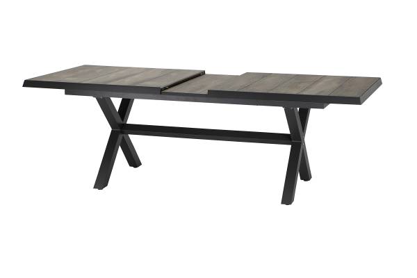 Outdoor-diningset Corido 7-delig aluminium/polyrotan - grijs