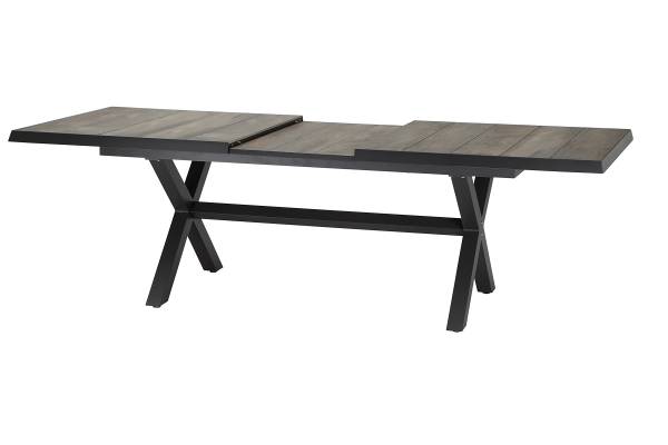 Outdoor-diningset Corido 7-delig aluminium/polyrotan - grijs