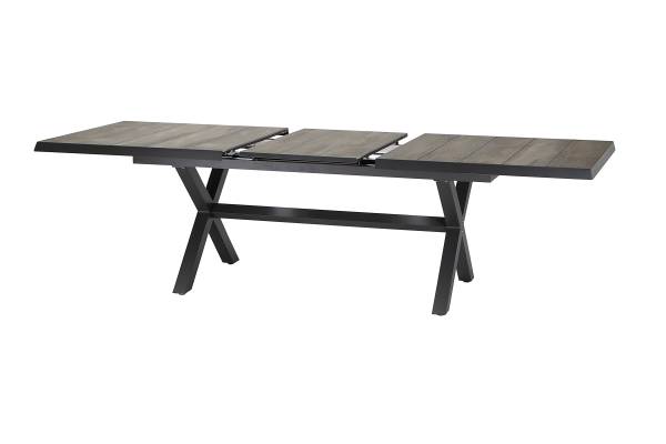 Outdoor-diningset Corido 7-delig aluminium/polyrotan - grijs