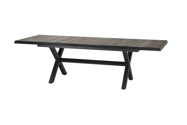 Outdoor-diningset Corido 7-delig aluminium/polyrotan - grijs