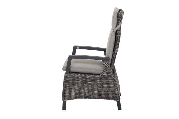 Outdoor-diningset Corido 7-delig aluminium/polyrotan - grijs