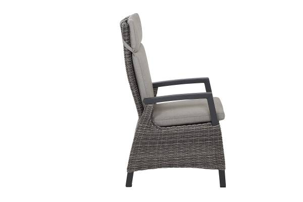Outdoor-diningset Corido 7-delig aluminium/polyrotan - grijs