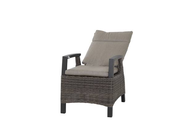Outdoor-diningset Corido 7-delig aluminium/polyrotan - grijs