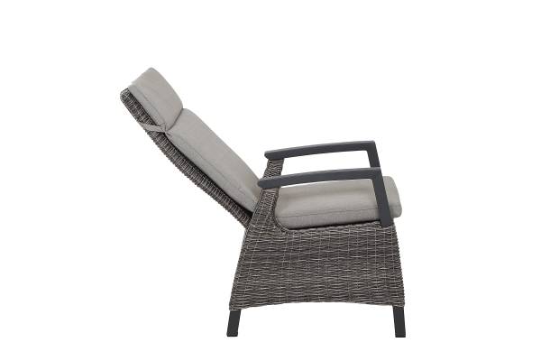 Outdoor-diningset Corido 7-delig aluminium/polyrotan - grijs
