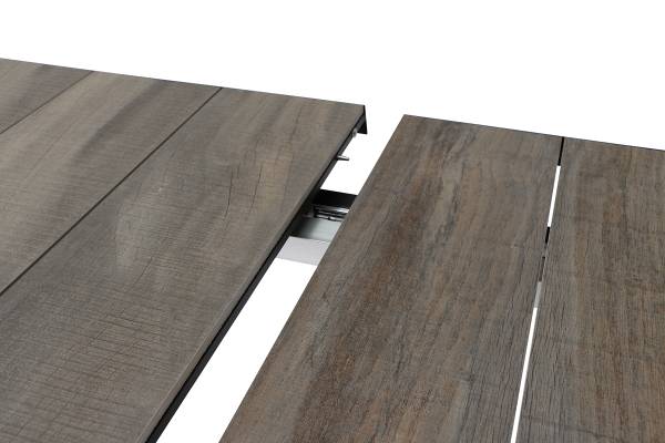 Outdoor-diningset Corido 7-delig aluminium/polyrotan - grijs