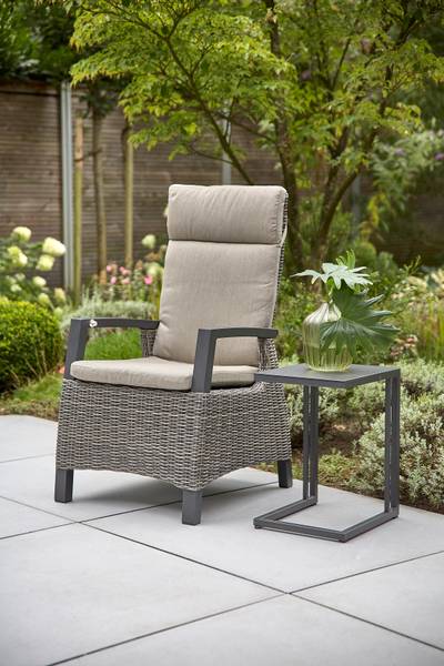 Outdoor-diningset Corido 7-delig aluminium/polyrotan - grijs