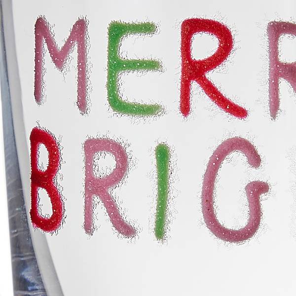Bicchiere MERRY & BRIGHT Bicchiere - verde, rosso, rose