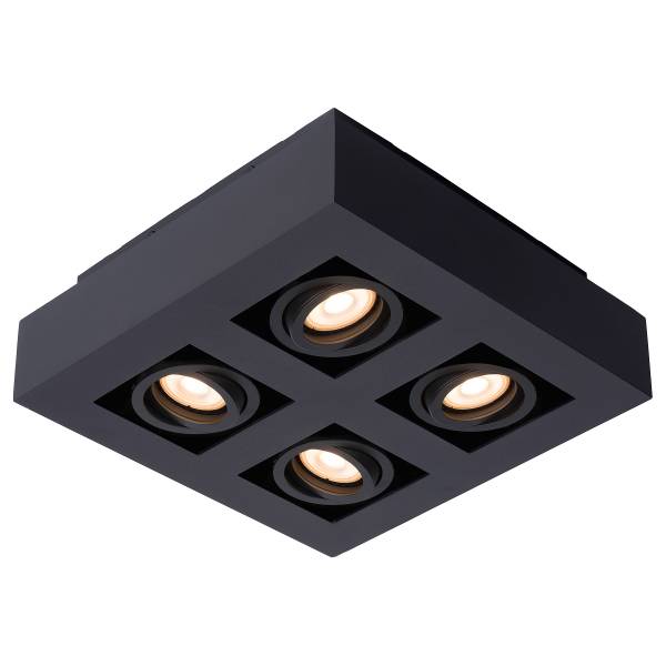 LED-Deckenleuchte Xirax Typ B Aluminium - Schwarz