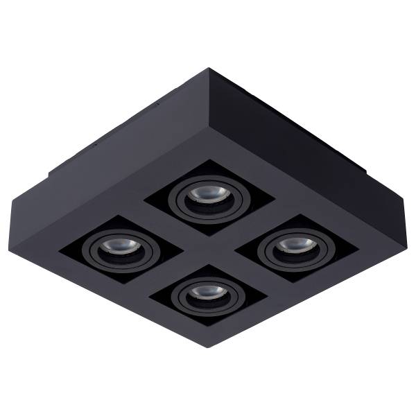 LED-Deckenleuchte Xirax Typ B Aluminium - Schwarz