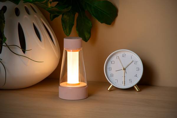 LED-Tischlampe Lorali PVC - Rosa