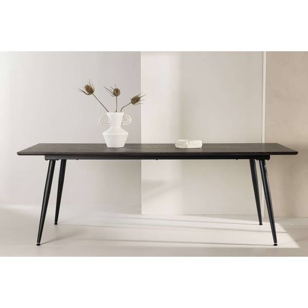 Esstisch Burako Braun - Stahl - 100 x 75 x 220 cm