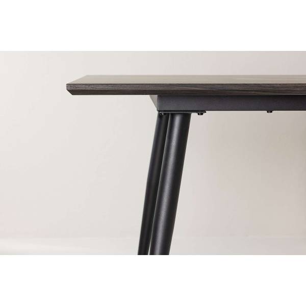 Esstisch Burako Braun - Stahl - 100 x 75 x 220 cm