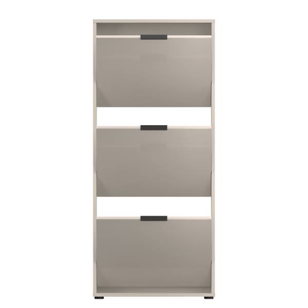 Scarpiera Torony - 60 cm Vetro - Cashmere - Altezza: 137 cm