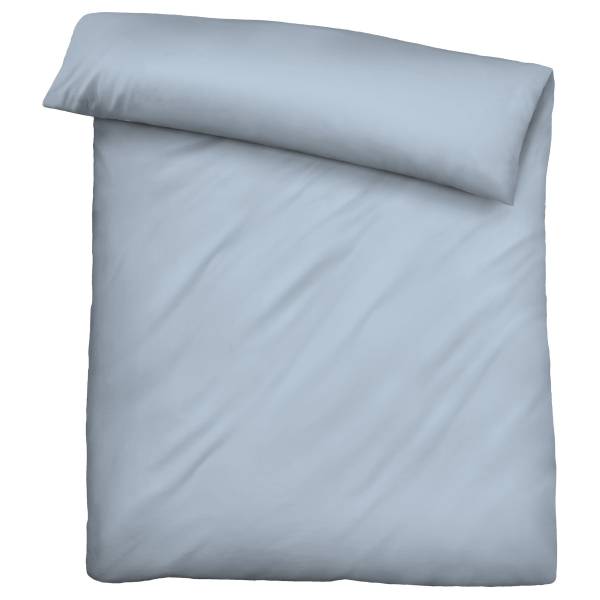 Tencel-flanellen beddengoed Uni flanel - pastelblauw - 135 x 200 cm + kussen 80 x 80 cm