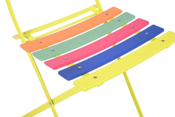 Klappstuhl Tivio 2er-Set Eisen - Multicolor