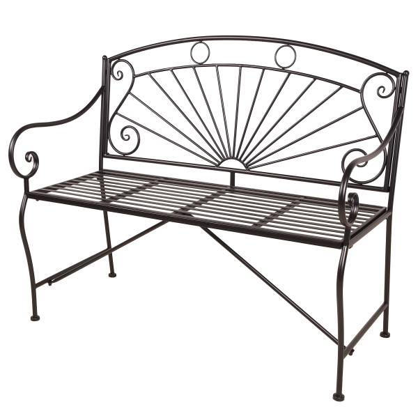 Gartenbank Pago Stahl - Schwarz