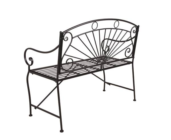 Gartenbank Pago Stahl - Schwarz