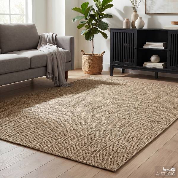 In- und Outdoorteppich Taeya Polypropylen - Beige - 160 x 230 cm