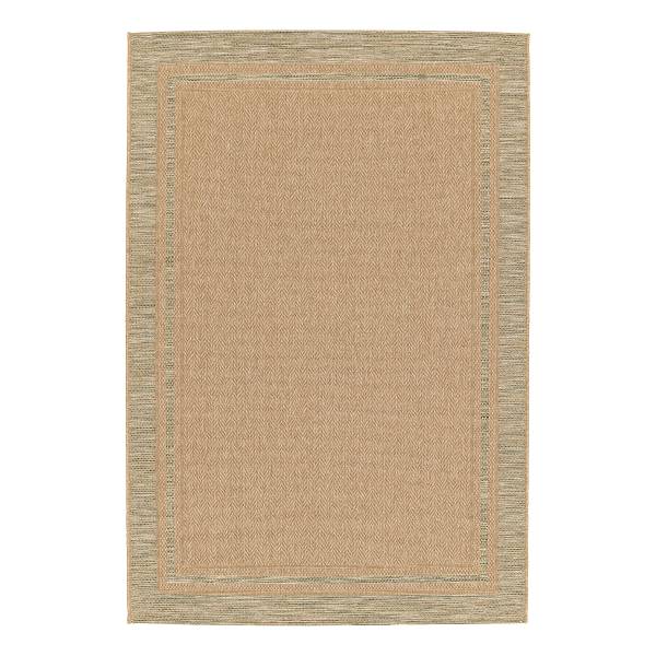 In- und Outdoorteppich Aidie Polypropylen - Beige - 200 x 290 cm