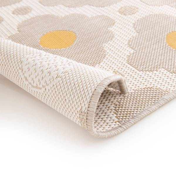 In- und Outdoorteppich Kaive Kunststoff - Beige / Gelb - 120 x 170 cm