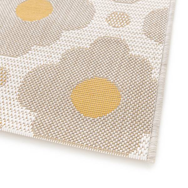 In- und Outdoorteppich Kaive Kunststoff - Beige / Gelb - 120 x 170 cm