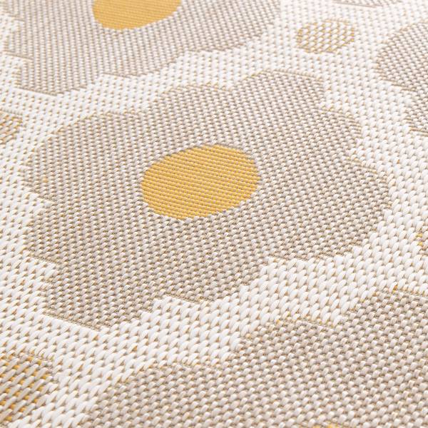 In- und Outdoorteppich Kaive Kunststoff - Beige / Gelb - 120 x 170 cm