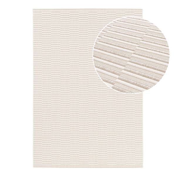 In- und Outdoorteppich Avoti Kunststoff - Beige - 120 x 170 cm