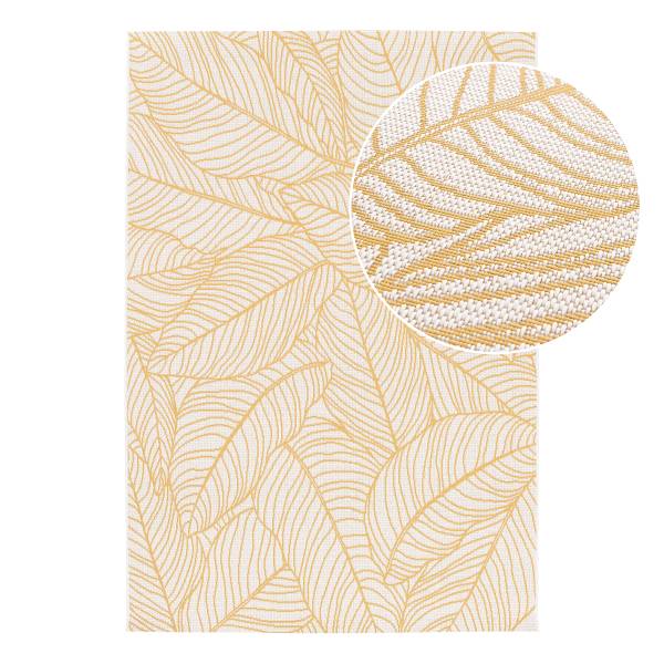 Tappeto esterno/interno Vecie Materiale plastico - Beige / Giallo - 120 x 170 cm