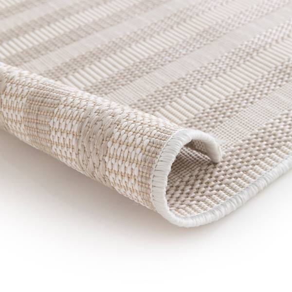 In- und Outdoorteppich Mesya Kunststoff - Beige - 120 x 170 cm