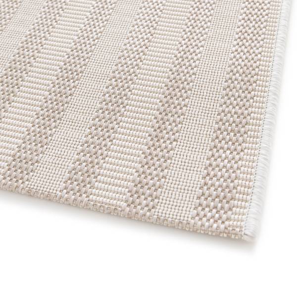 In- und Outdoorteppich Mesya Kunststoff - Beige - 120 x 170 cm