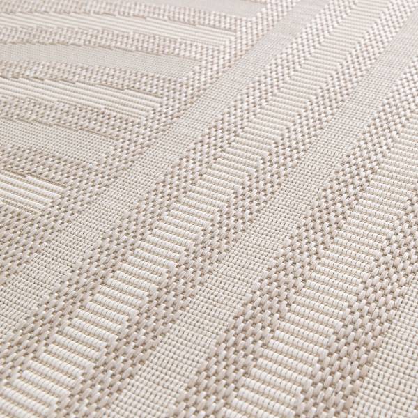 In- und Outdoorteppich Mesya Kunststoff - Beige - 120 x 170 cm