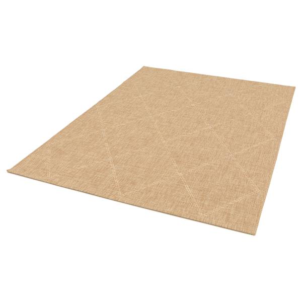 In- und Outdoorteppich Ramie Polypropylen - Beige - 160 x 230 cm