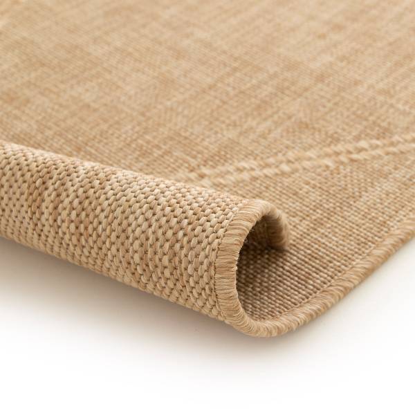 In- und Outdoorteppich Ramie Polypropylen - Beige - 160 x 230 cm