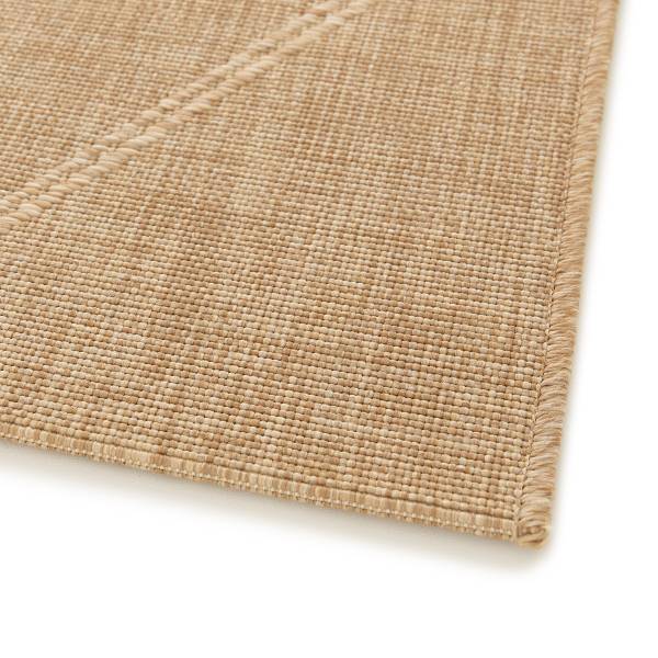 In- und Outdoorteppich Ramie Polypropylen - Beige - 160 x 230 cm