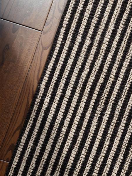 Tappeto di iuta Ebony Iuta - Nero / Bianco - 160 x 230 cm