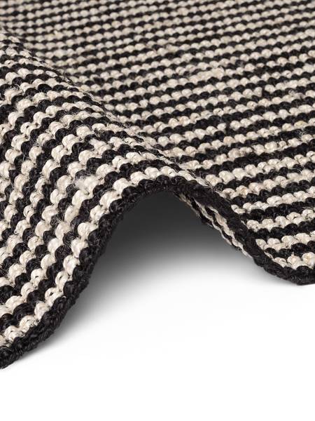 Tappeto di iuta Ebony Iuta - Nero / Bianco - 160 x 230 cm