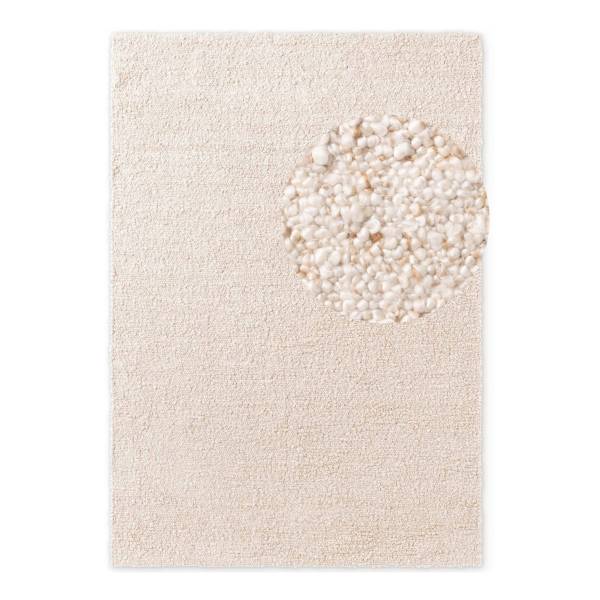 Boucléteppich Portobello Polyester - Creme / Beige - 200 x 290 cm