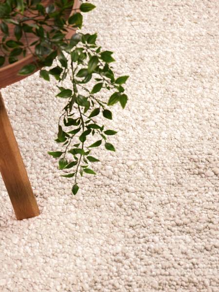 Boucléteppich Portobello Polyester - Creme / Beige - 200 x 290 cm