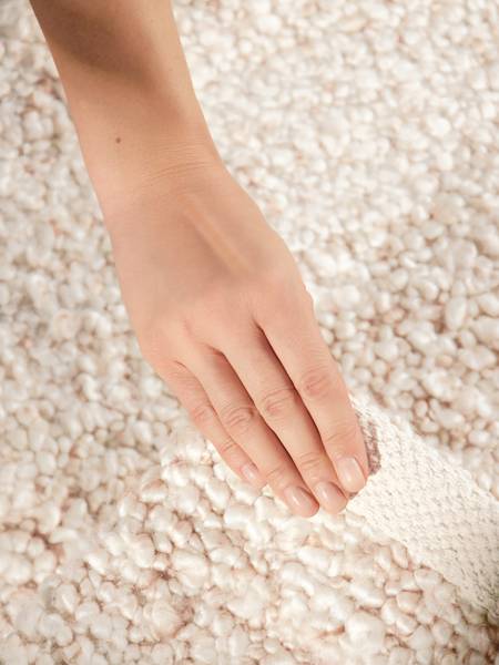 Boucléteppich Portobello Polyester - Creme / Beige - 200 x 290 cm