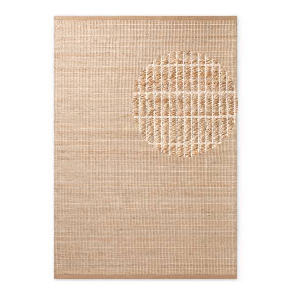 Juteteppich Birka Jute / Baumwolle - Goldbraun - 120 x 170 cm