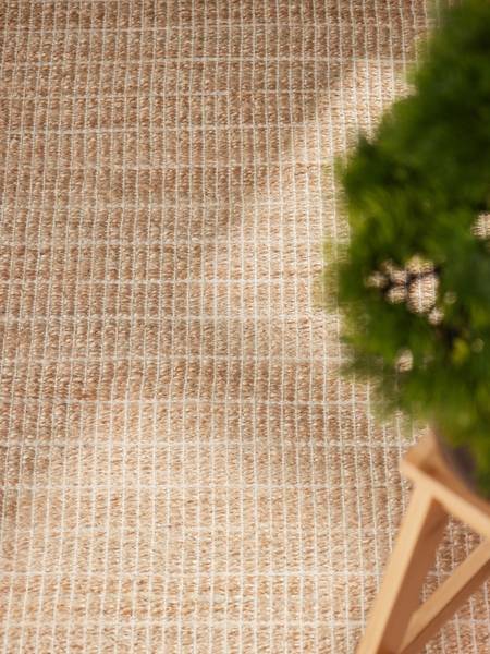 Juteteppich Birka Jute / Baumwolle - Goldbraun - 120 x 170 cm